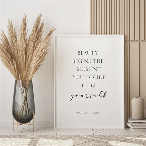chanel quote wall art